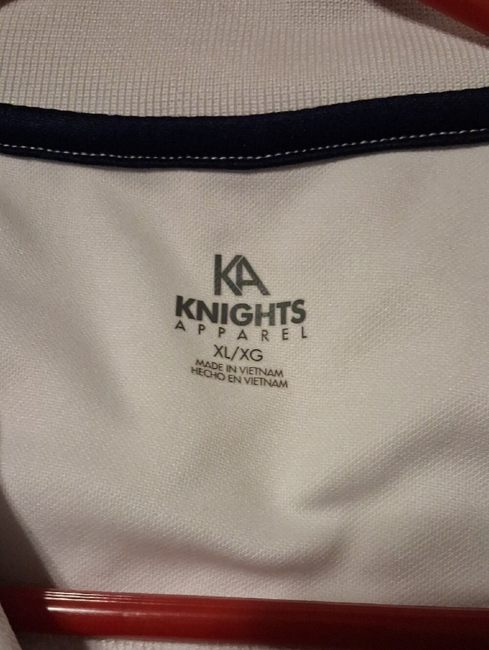 Illini Knights Apparel White Polo with Navy Trim - Picture 3 of 4